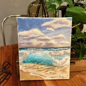 8x10inch oil painting, ocean scene.